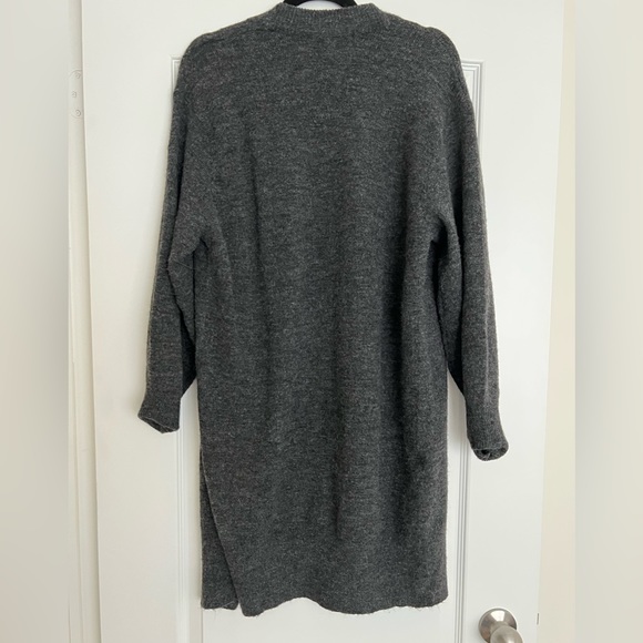 H&M long grey cardigan, size XS - Picture 3 of 3
